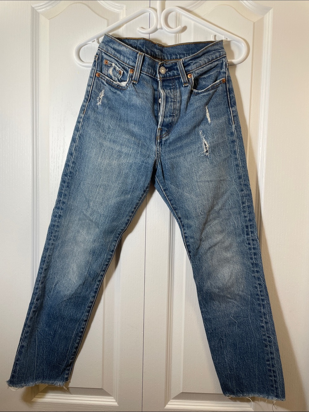Levi's Women's Boot Cut Jeans in Faded Blue Wash